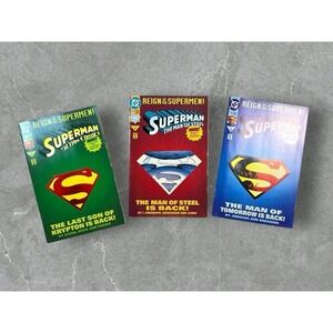 DC Comics Superman Reign of the Supermen Lot 3 Issues 687 22 78 Die Cut 1993